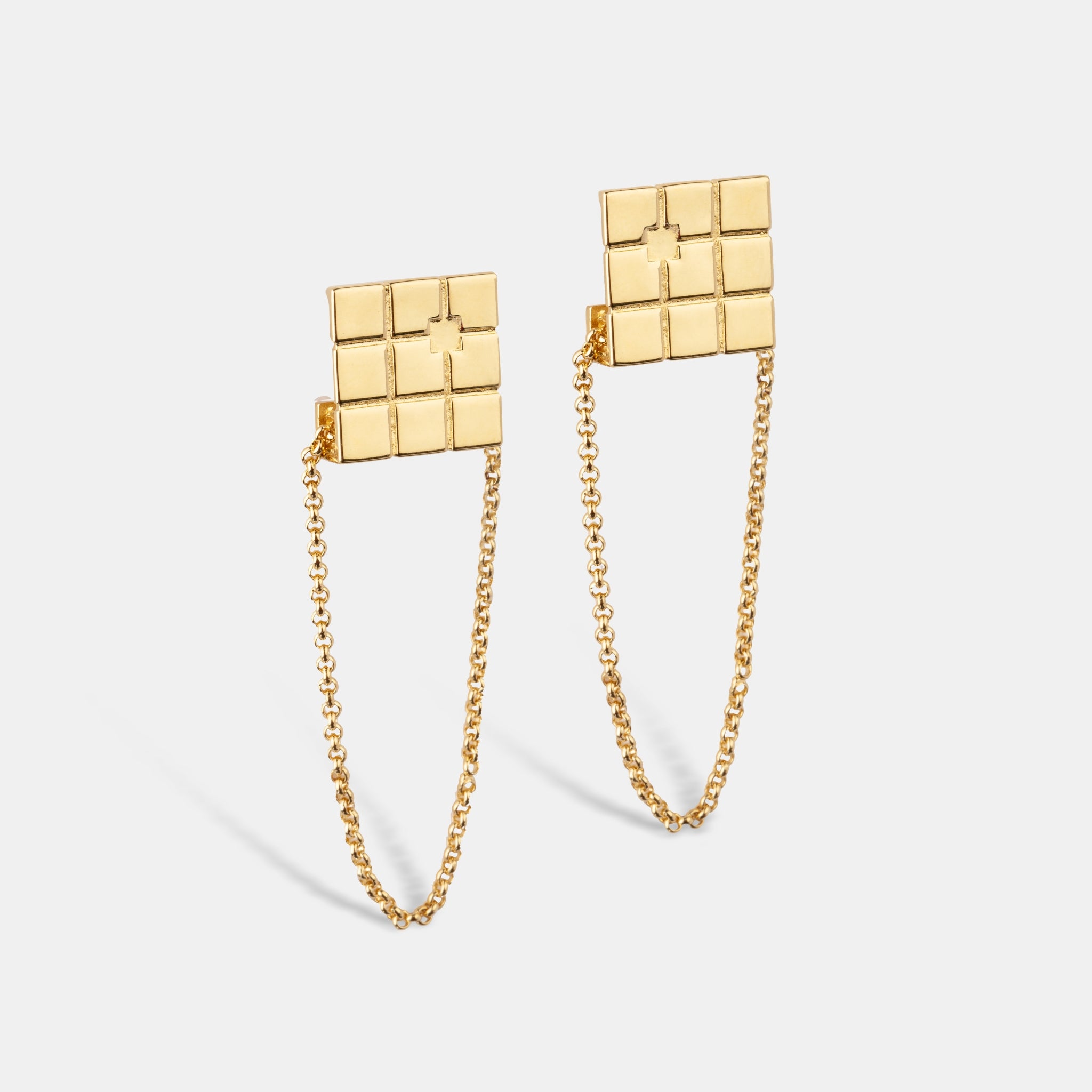 Boucles d'oreilles LUDWIG 2.0 - Plaqué Or