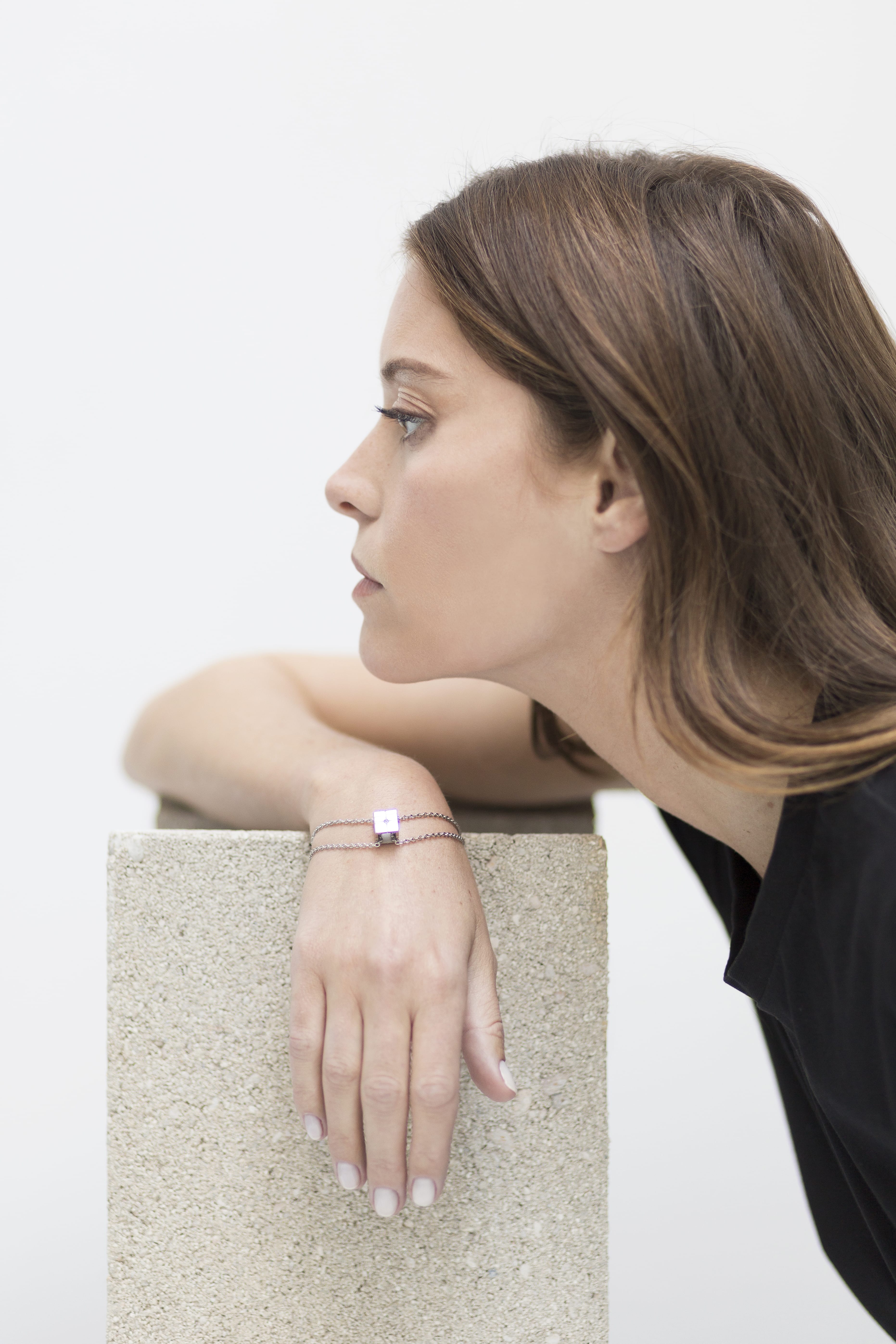 Bracelet Piet - Saphir Rose